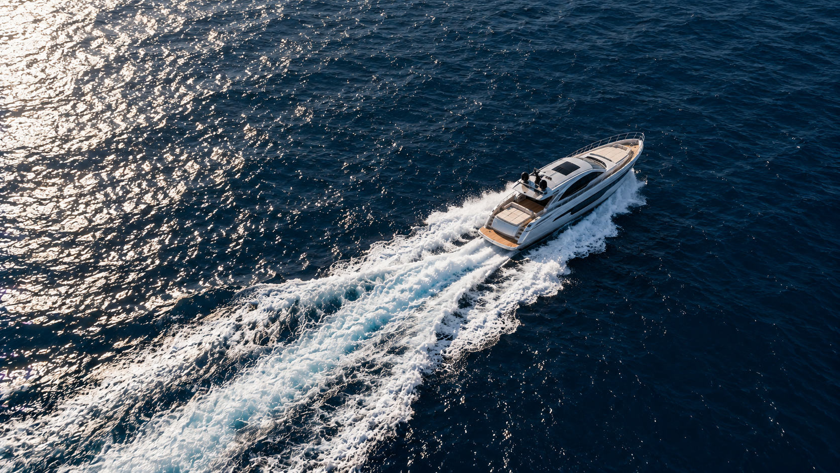 Private yacht travelling between Greek islands